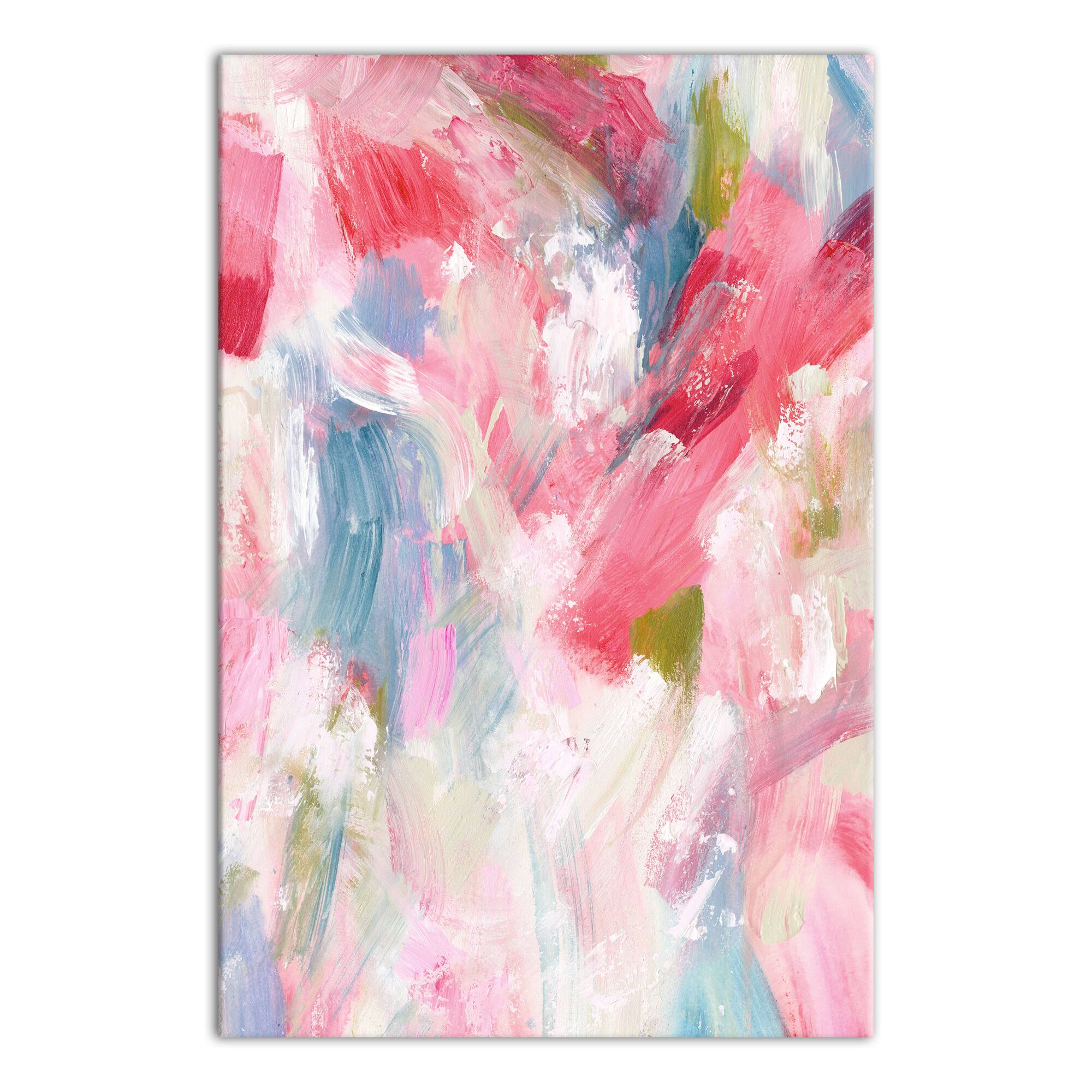 Bright Bold Blotches 24" x 36" Canvas Wall Art